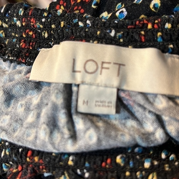Loft Jersey Knot Dress with Smocking Size M - Picture 8 of 10